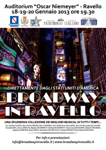 La locandina del progetto "Broadway in Ravello"