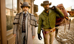 Christoph Waltz e Jamie Fox in Django